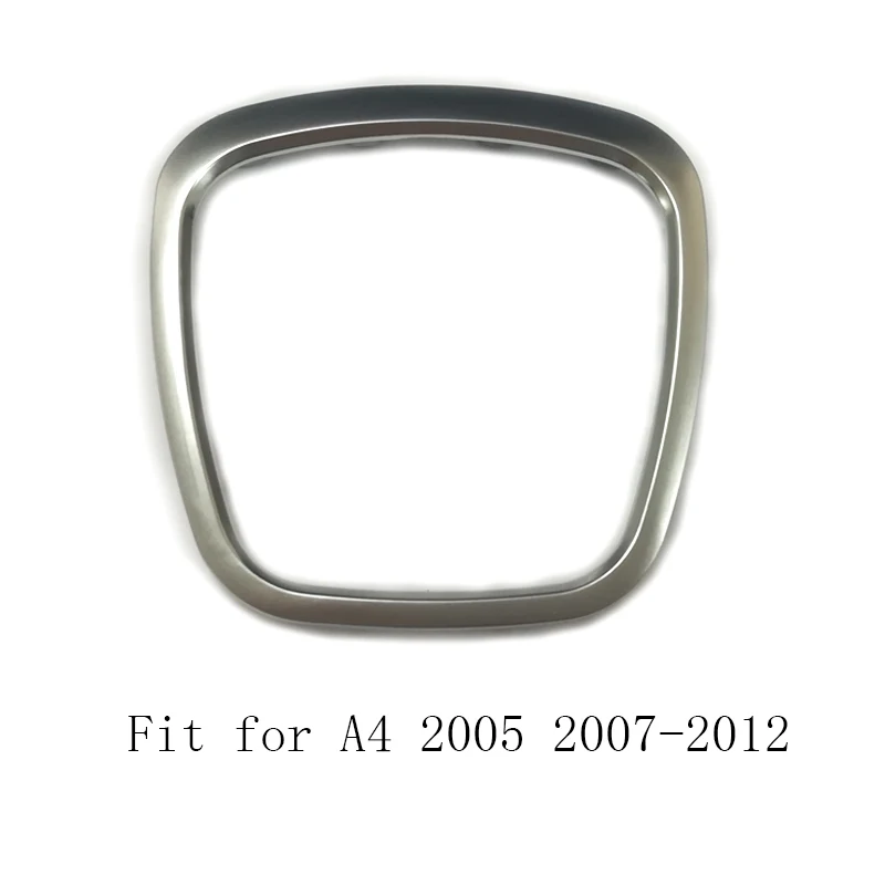 For A4 03-05 07-12 ABS руль отделкой стикер эмблема в центре Рамка логотип кольцо sticekr аксессуары для Audi Q5 Q7 A3 S3 8P A4 B6 B7 B8 A5 B8 A6 C7 - Название цвета: For A4 03-05 07-12