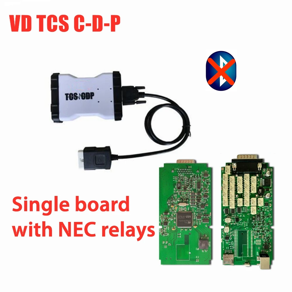 10 шт./лот, DHL, одиночная печатная плата, реле W-O-W, SNOOPER C-D-P V5.00.8 R2 с ключом и bluetooth OBD2, диагностический инструмент для автомобилей, грузовиков - Цвет: without bluetooth