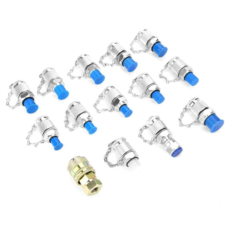 conjunto adaptador de acoplamento para teste pressao hidraulica 14 pecas 05