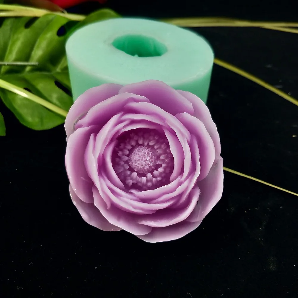 PRZY HC0177 силиконовые формы для мыла DIY Розовые цветы формы для изготовления мыла силиконовая формочка в виде цветов пион Гвоздика свеча Арома Полимерная глина