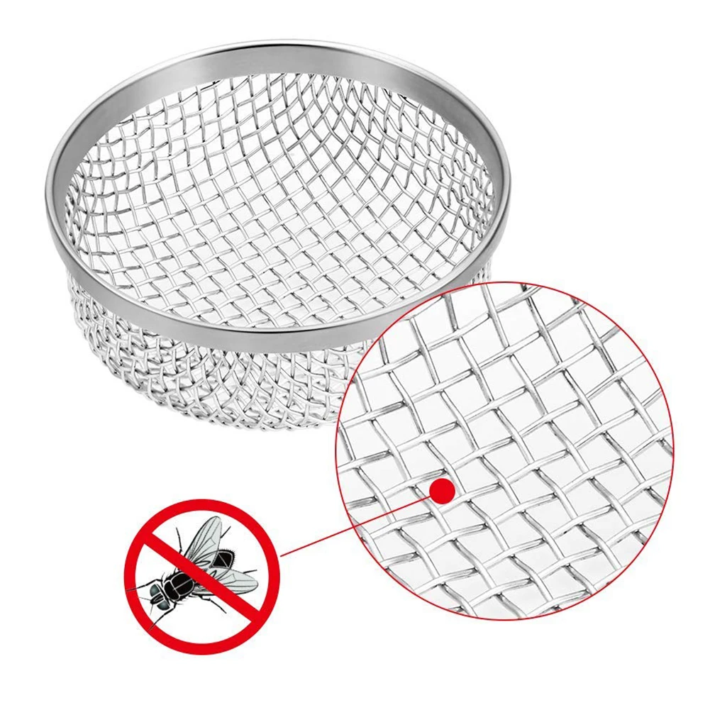 

Stainless Steel Flying Insect Pest Net RV Furnace Water Heater Vent Cover Mesh with Installation Tool Caravan Parts