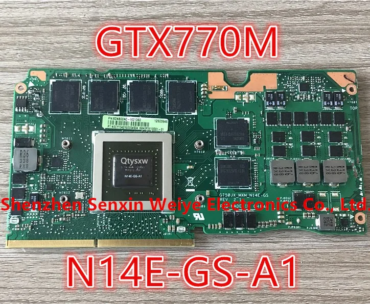 Placa de Vídeo para Asus G750jw G750jx G750j Placa 100 Testada com 3gb de Gráfico Peça