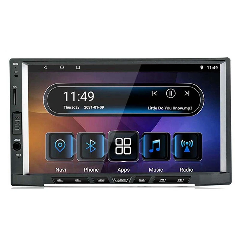 

Android 8.1 Car 7 Inch HD Press Screen Player GPS Navigation Radio Stereo SD Card Player Eight Core With 2G Ddr3 + 16G Nand Memo
