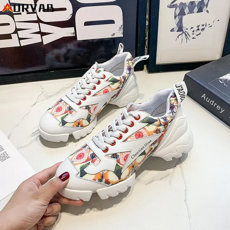 

Women Sneakers 2019 Chunky Fashion Sneakers for Women Vulcanize Shoes Casual Fashion Dad Shoes Platform Sneakers Basket
