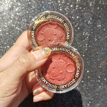 

Guicami Rouge Blush Cream Little Mouse Mashed Potato Blush High Gloss One Disc Nude Makeup Natural