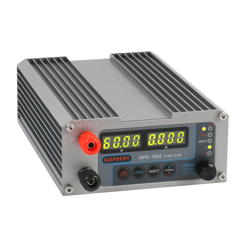 

NPS-1602 Lab Adjustable Digital Mini DC Power Supply Aeromodelling DIY Switch Power Supply WATT With Lock Function 60V 3V
