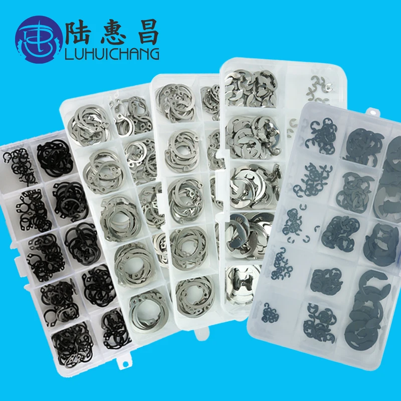 

luchang C-type Elastic Seals Snap Retaining Washers Circlip Ring Kit Circlip Snap Retaining Washer
