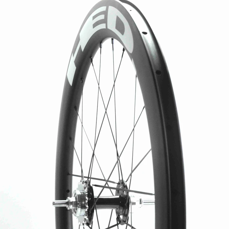 700c Carbon track wheels fixed gear carbon wheelset 60mm clincher single speed bike wheels fixie carbon wheelset