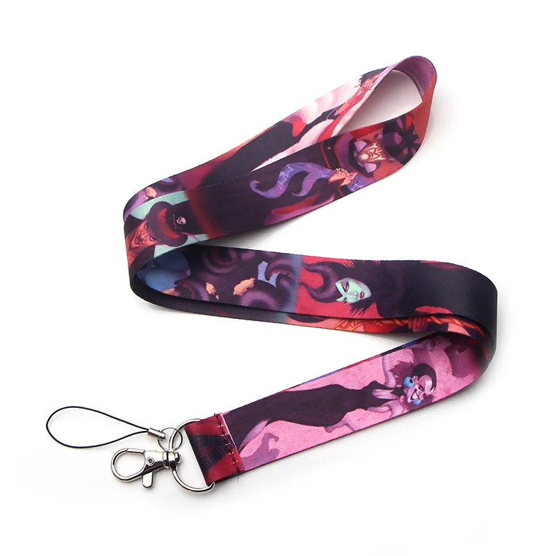 PC202 Maleficent брелок Lanyards держатель удостоверения личности ID карта Пропуск Тренажерный зал мобильный телефон USB бейдж ключ держатель