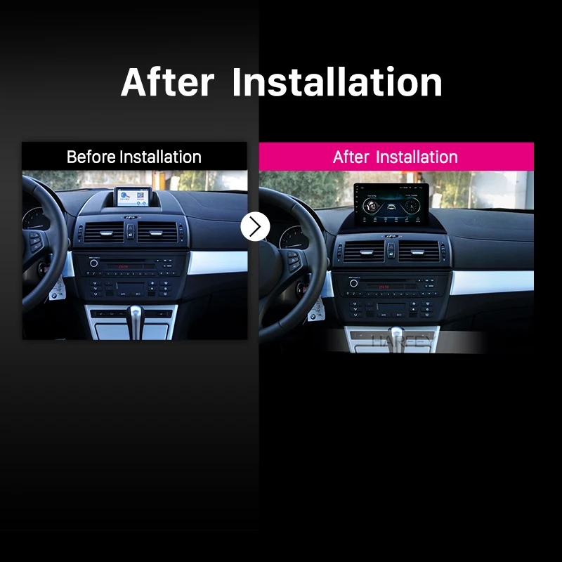 Best Harfey GPS Car Multimedia Player 2din For 2004-2012 BMW X3 E83 2.0i 2.5i 2.5si 3.0i 3.0si 2.0d 3.0d 3.0sd Android 9.0 With Music 4