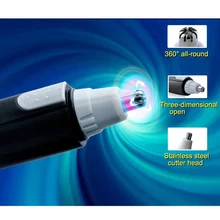 Инструмент для удаления волос в носу и ушах, триммер, бритва, бесшумный очиститель для носа, грумер для лица, KTC 66