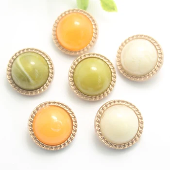 

5pcs/lot Shank Button for Coat Clothing Alloy Button Jewelry DIY Sewing Button for Scrapbooking Accessories Manualidades