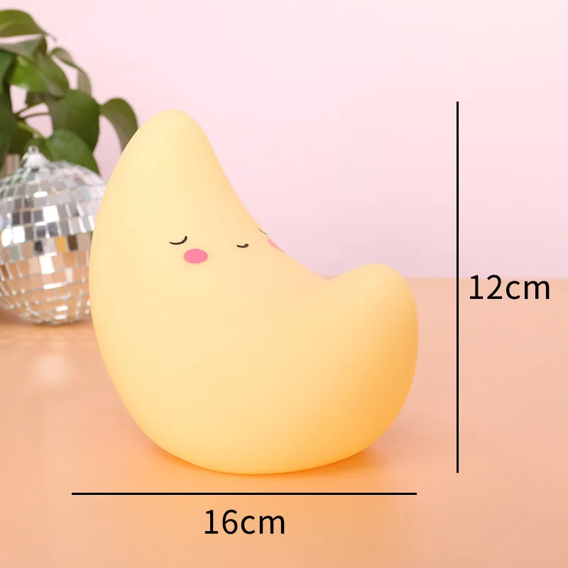 4 Colors Star LED Night Light Creative Bedroom Decoration Light Baby Feeding Lamp Bedside Night Light Children's Luminous Toy
