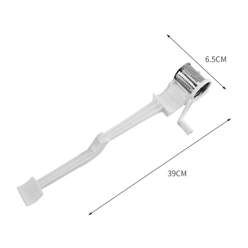 1Pcs 1 шт. Имбирь Срез Многофункциональный ручной коленчатый терка для сыра кухонный инструмент вращающийся шоколадный нож барабан из нержавеющей стали - Цвет: 1Pcs