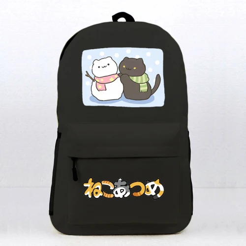 Black mmhy1 Neko Atsume, рюкзак для косплея, Студенческая школьная сумка на плечо, рюкзак для ноутбука, рюкзак для путешествий, подарок - Цвет: Black mmhy1