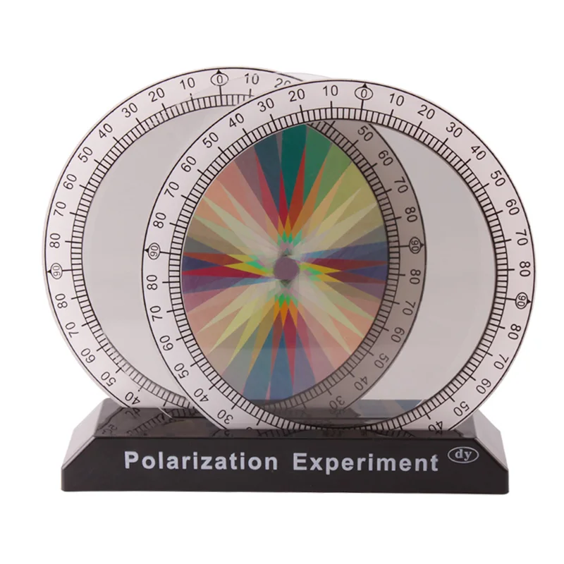 

Polarizer Light Polarization Demonstrator Student Experimental Teaching Aids Physics Optical Test Instrument Color Polarizer