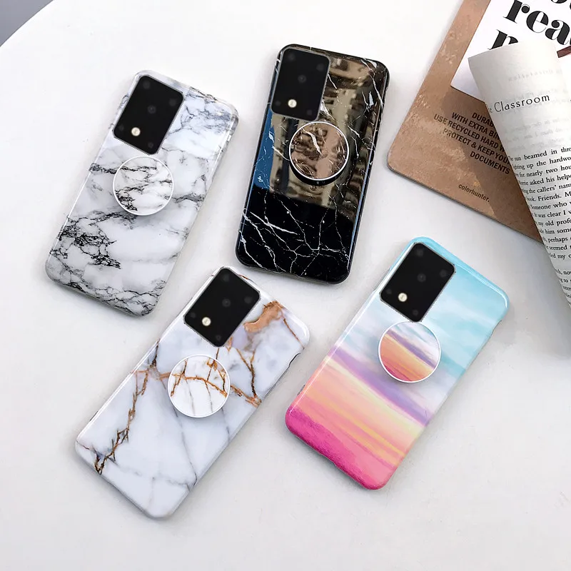 50 шт. чехол с мраморным кольцом для samsung Galaxy S11 Plus S11E, силиконовый чехол для samsung S11, чехол для телефона, Coque EEMIA