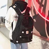 2022 Korea new ins Harajuku Japanese simple large-capacity backpack female fashion solid color zipper casual female backpack ► Photo 3/6