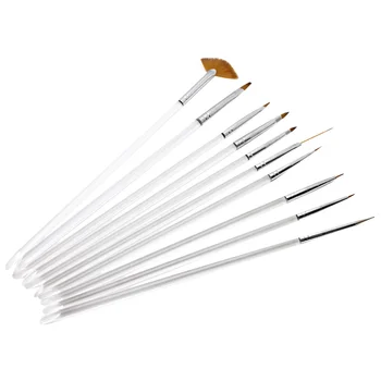 

10pcs Transparent Nail Art Pen Manicure Brush Creative Nail Brush Nail Painting Pen