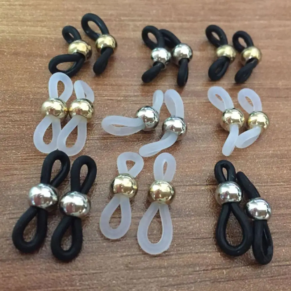 20 pcs Antiskid Rubber Ring Sunglasses Retainer End Loop Connectors for Glasses Chain Rope Eyewear Holder Accessories | Аксессуары для