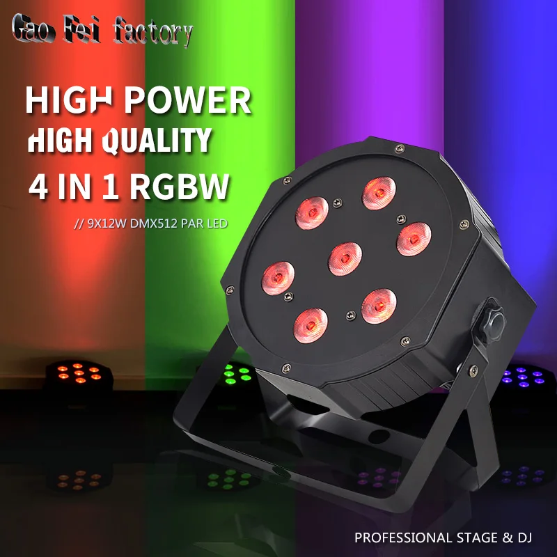 Led par горшок 7*12 Вт 4 в 1 rgbw led par-прожектор Профессиональное Освещение сцены хорошо подходит для дискотеки, клуба(10 шт./лот - Цвет: led par 7x12W