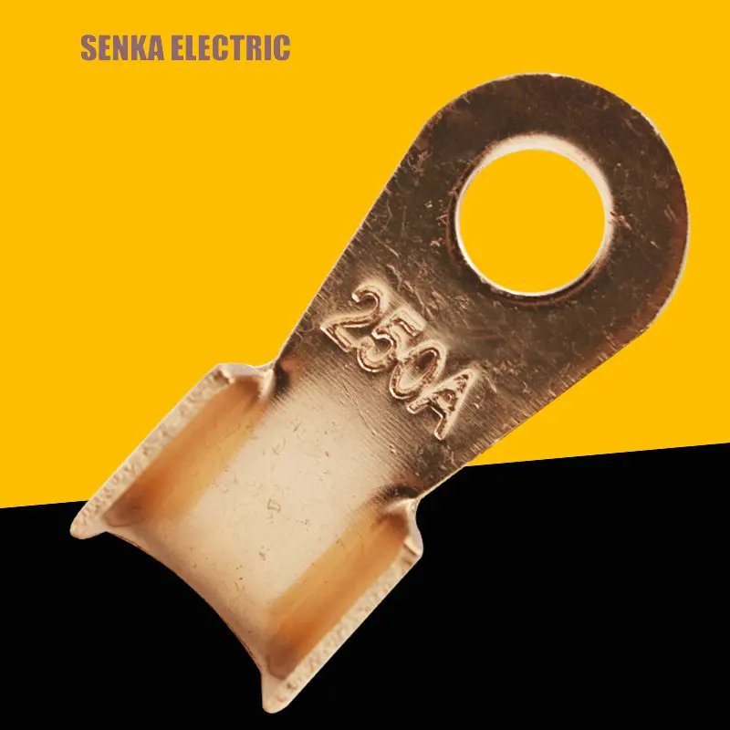 10pcs/lot 250A Battery Cable Connector Circular Splice Crimp Ring Terminal Copper Lug OT-250A | Обустройство дома