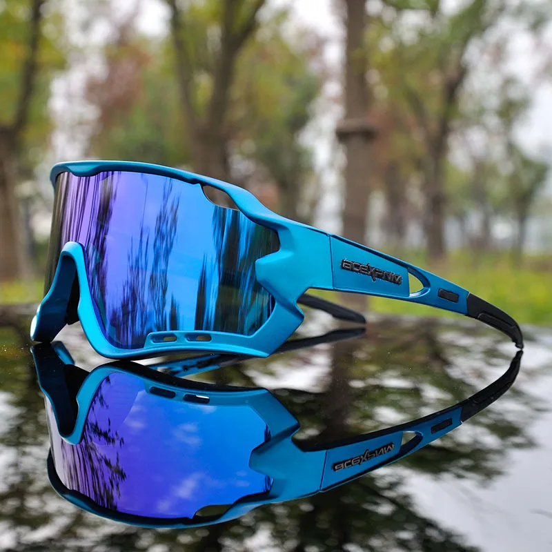 Men Polarized Cycling Glasses Mountain Bike Cycling Goggles Outdoor Sports Cycling Eyewear UV400 Sports Sunglasses 4 Lens