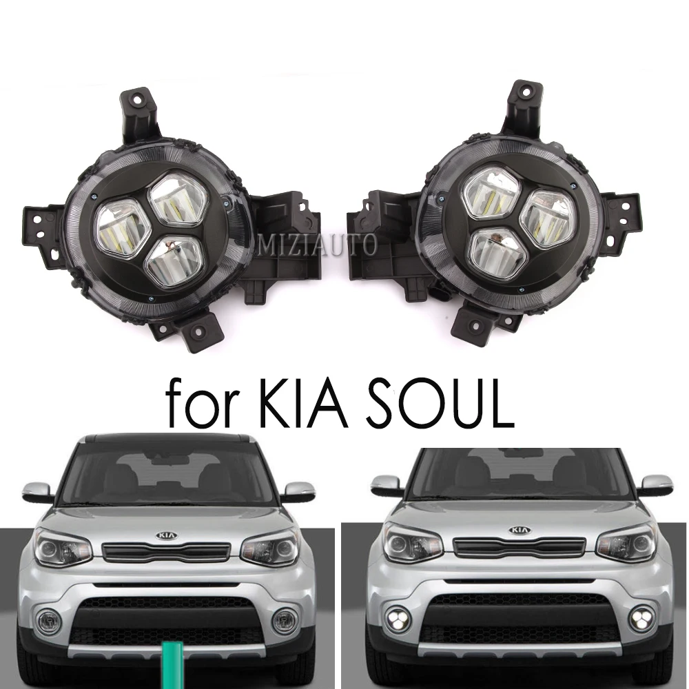 

LED Daytime running light for KIA Soul 2017 2018 2019 fog lights fog light fog lamp headlight headlights DRL Driving lamp