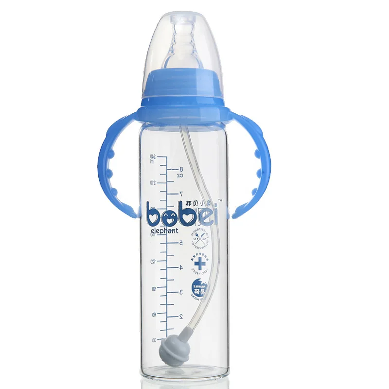 

Glass Straight-Fit 240ml Standard Mouth with Y Type Pacifier Clean And Thorough Convenient Cleaning
