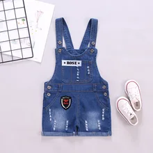 Новые стильные летние детские повседневные ковбойские штаны на подтяжках в Корейском стиле для малышей, поколение