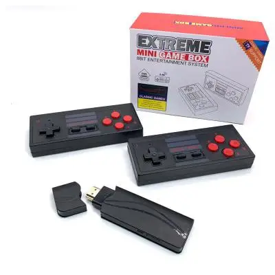 Игровая консоль 4K HDMI 628 встроенных классических игр мини ретро беспроводной