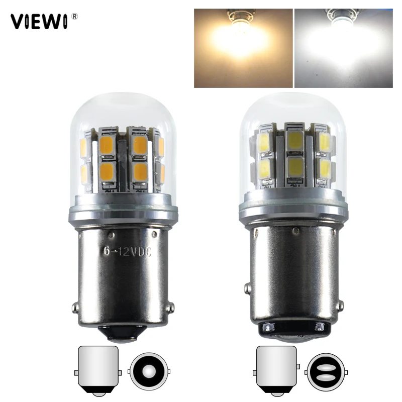 2x P21W 1156 BA15S COB 48-SMD 12V-24V LED Rear Light Reversing Light Lamps  I