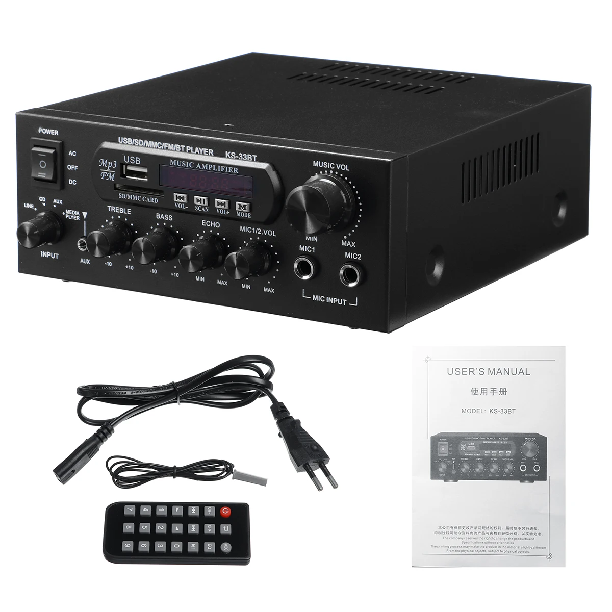 Audio Hifi Bass Audio Power Amplifier 