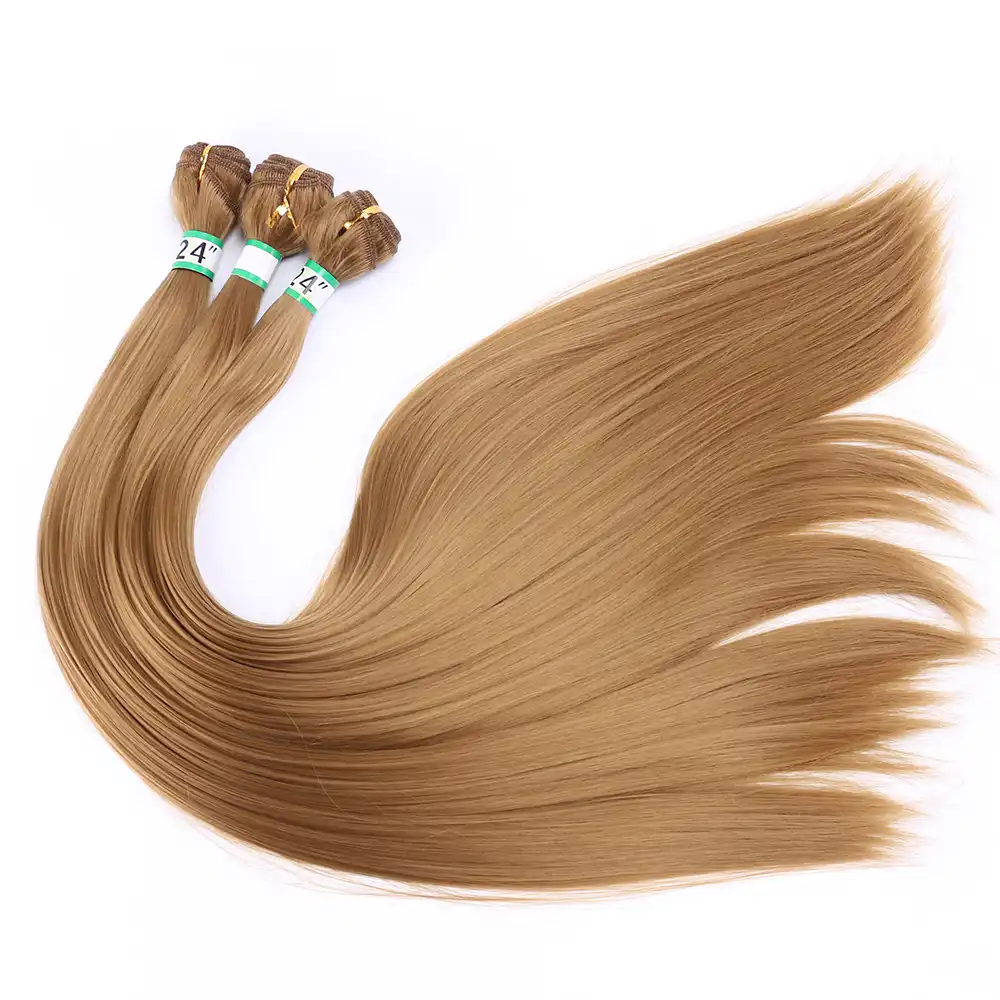 Fsr Color Black Golden Brown Straight Hair Weave 14 30 Inches