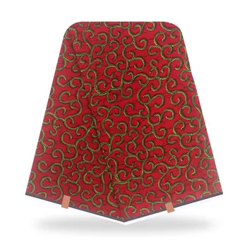 

2020 Ankara print patterned African fabric real wax Cloth tissu 100% cotton Africa Wrapper cloth sewing for wedding dress 6yards