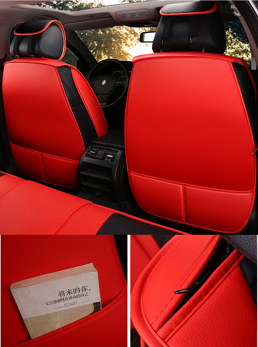 

Cartoon Leather car seat cover for subaru forester XV Outback Legacy impreza all models car styling auto accessories