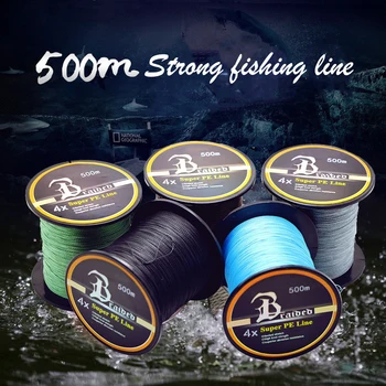 

PE Braid Fishing Line 500M 4 Strands Multifilament Fishing Wire Carp Fishing 10-80lb Anti-bite Is Not Easy To Fluff