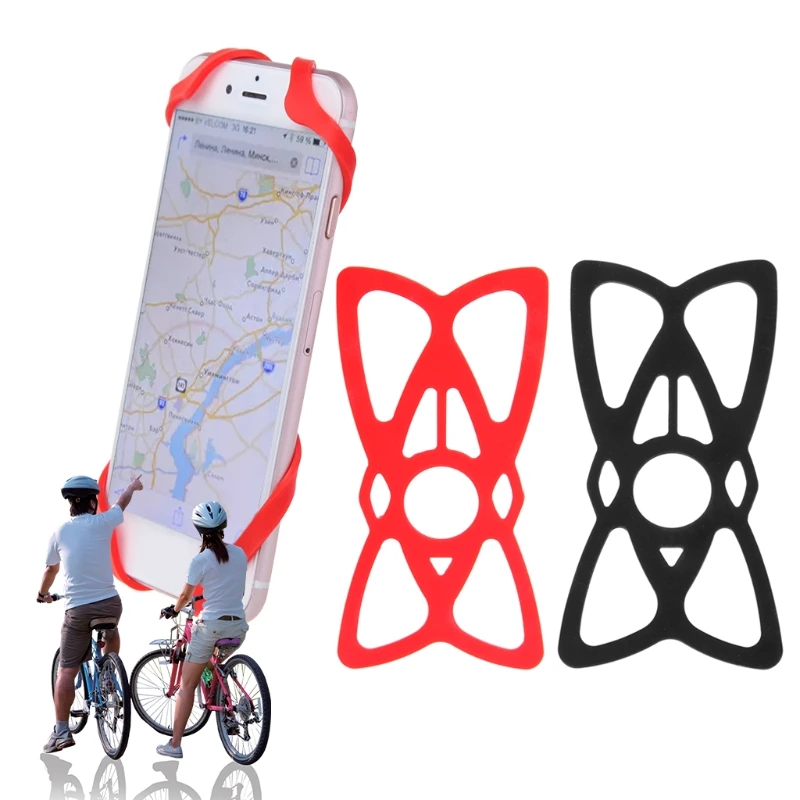 

Cell Phone Holder Silicone Security Bands Mounting Motorcycle Bicycle Handlebar