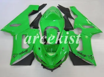 

4Gifts New ABS Motorcycle Full Fairings Kit Fit For Kawasaki Ninja ZX-6R 636 2005 2006 05 06 body set Green