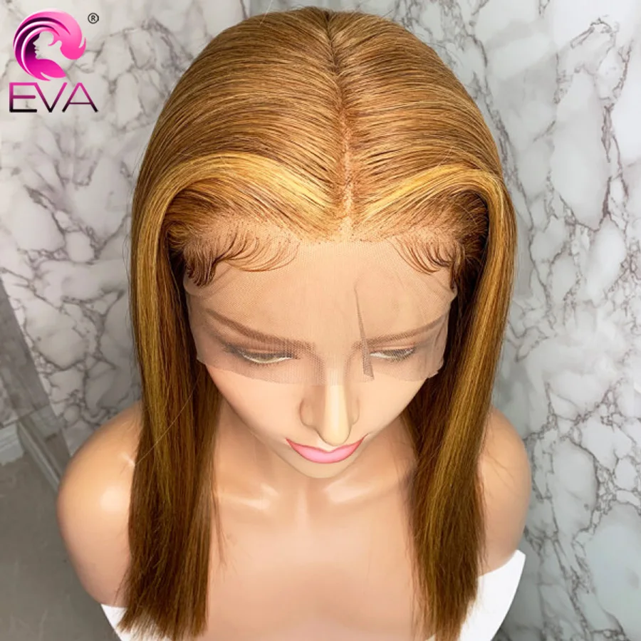 Эва(этиленвинилацетат) с эффектом деграде(переход от светлые Синтетические волосы на кружеве человеческих волос парики для волос с детскими волосами прямые 13x6 Синтетические волосы на кружеве парики Экстра Pro. Соотношение Волосы remy
