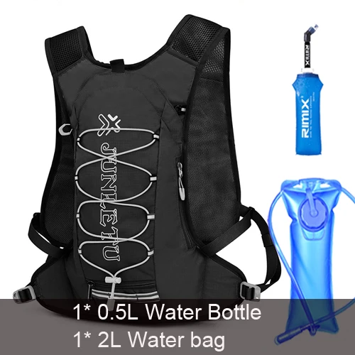 backpack and 2.5L Легкий женский рюкзак для бега, водонепроницаемый, дышащий, для велоспорта, для бега по пересеченной местности, для марафона, сумка для воды, рюкзак, 420 г - Цвет: backpack and 2.5L