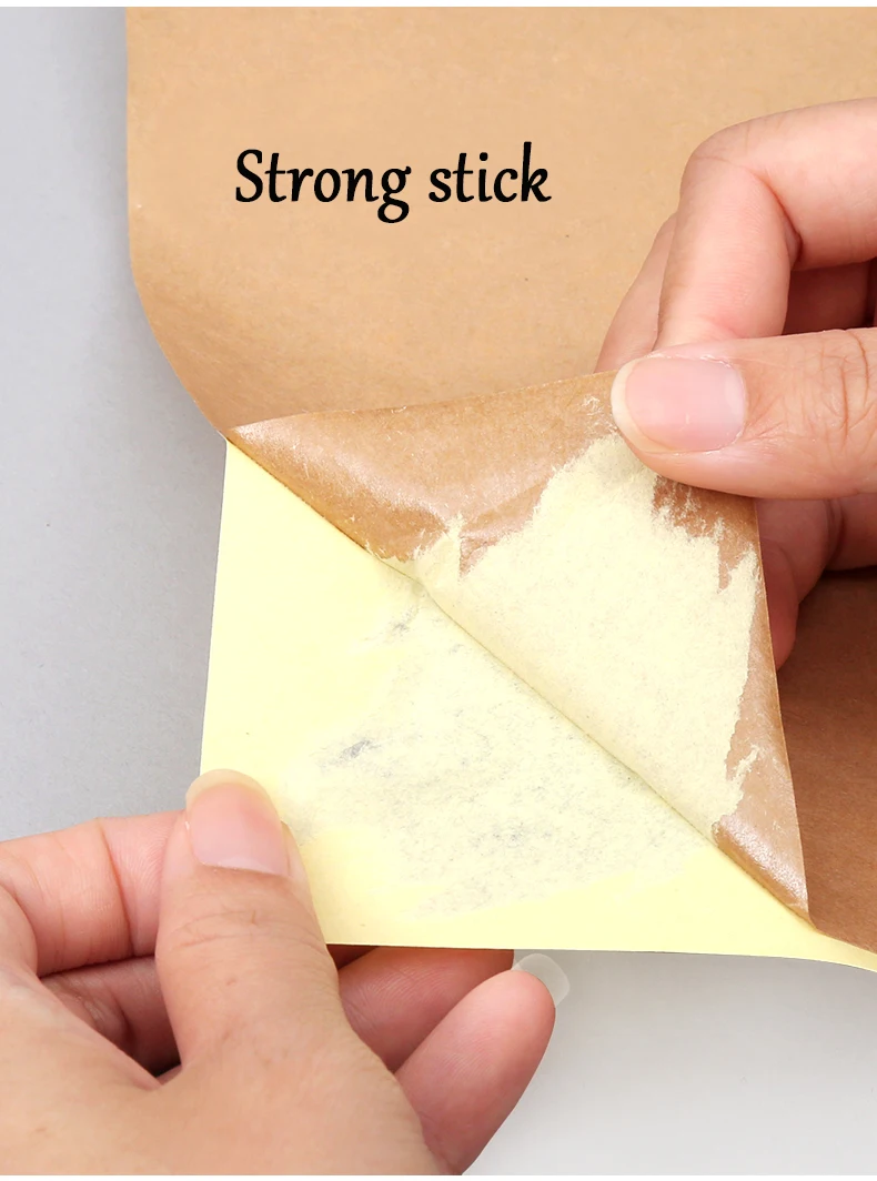 20 50 Sheets 80g A4 A5 Brown Kraft Paper Self Adhesive Sticker Printing Labels For Inkjet Laser Printing Copier Craft Paper