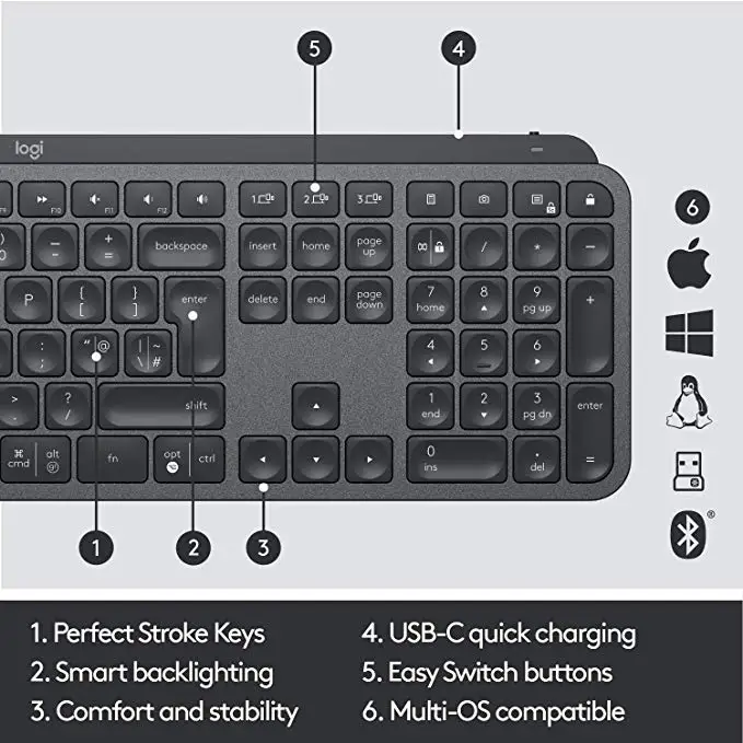 Беспроводная мышь с подсветкой для клавиатуры MX master 3