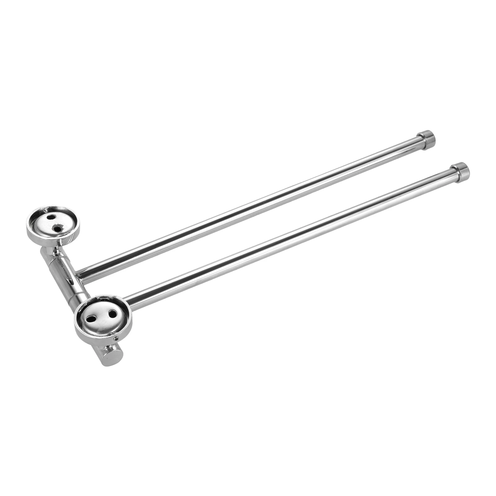 35CM Silver Stainless Steel Wall Mounted Swing Towel Bar Bath Towel Rod Arm Bathroom/Kitchen Hanger Holder Organizer 2 Bar