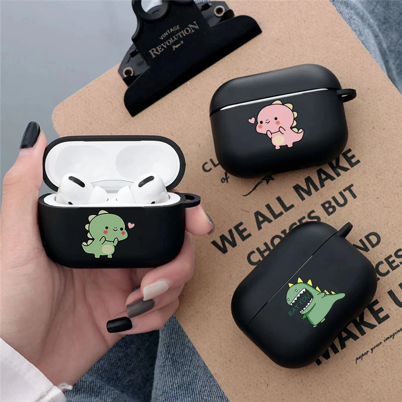 Симпатичный чехол для наушников с динозавром пар Apple Airpods 3 Ударопрочный