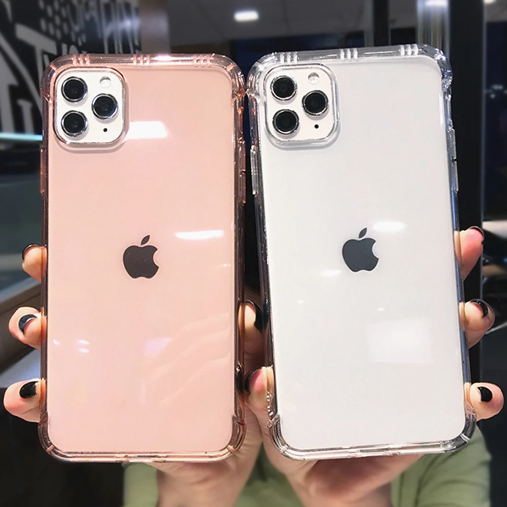 Прозрачный чехол для телефона iPhone SE 2020 2 SE2 Xr X Xs 11 Pro Max 7 8 6 6S Plus противоударный |