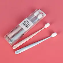 2 шт. Мягкая зубная щетка для взрослых силиконовая нано зубная щетка уход за полостью рта нано-антибактериальная зубная щетка инструмент для чистки полости рта