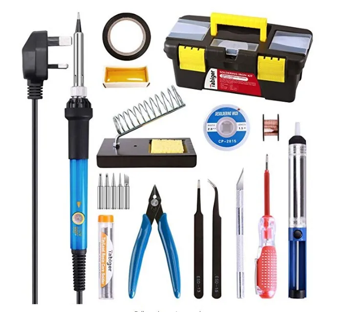 

60W Electric Soldering Iron Suit 220V Constant Temperature Soldering Iron Kit Thermostat of Iron 110V Welding Tool Kit Foreign T