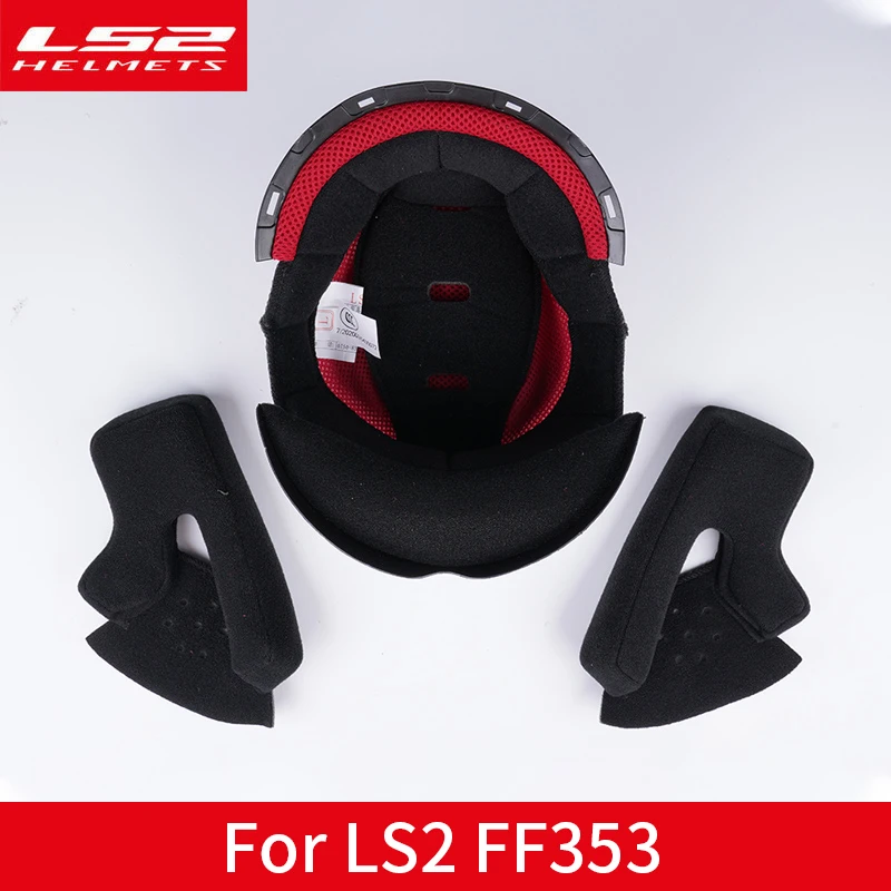 NUOVO LS2 motorcycle casco rimovibile interno pad originale fodera  confortevole per LS2 FF353 e FF327 di fibra di carbonio e fibra di  vetro|Helmets| - AliExpress