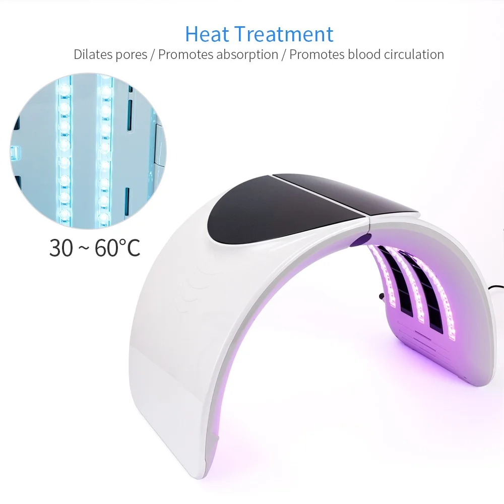  Foldable 7 Color PDT Facial Mask Face Lamp Machine Photon Therapy LED Light Skin Rejuvenation Anti  - 33039298990